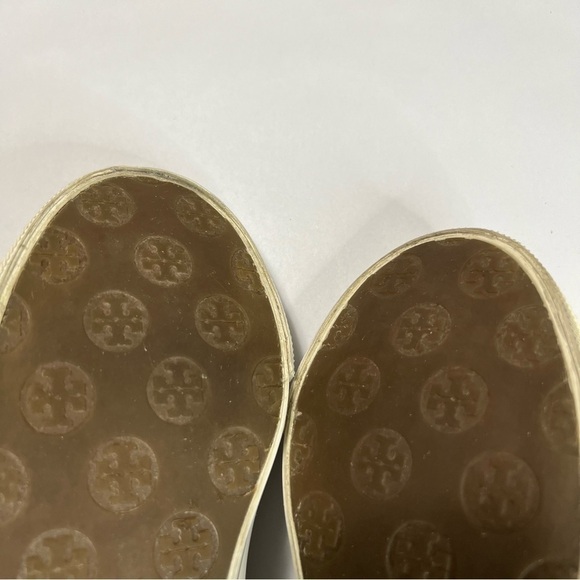 TORY Burch Caspe Lace Up Sneaker in Platinum Wheat Orange - Picture 12 of 14